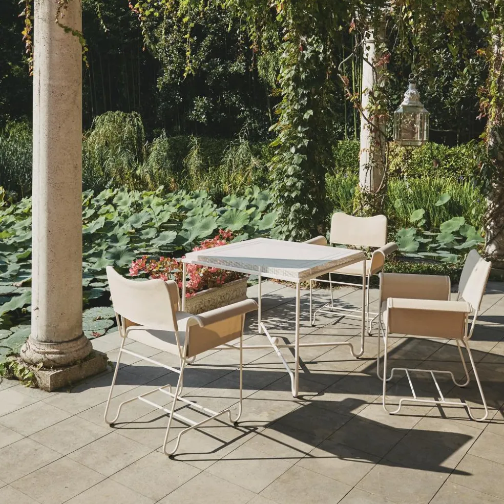 Tropique Outdoor Armlehnstuhl Gestell weiß