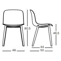 Troy Stuhl Gestell Buche natur