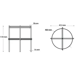 TS Beistelltisch Marmor Ø40cm