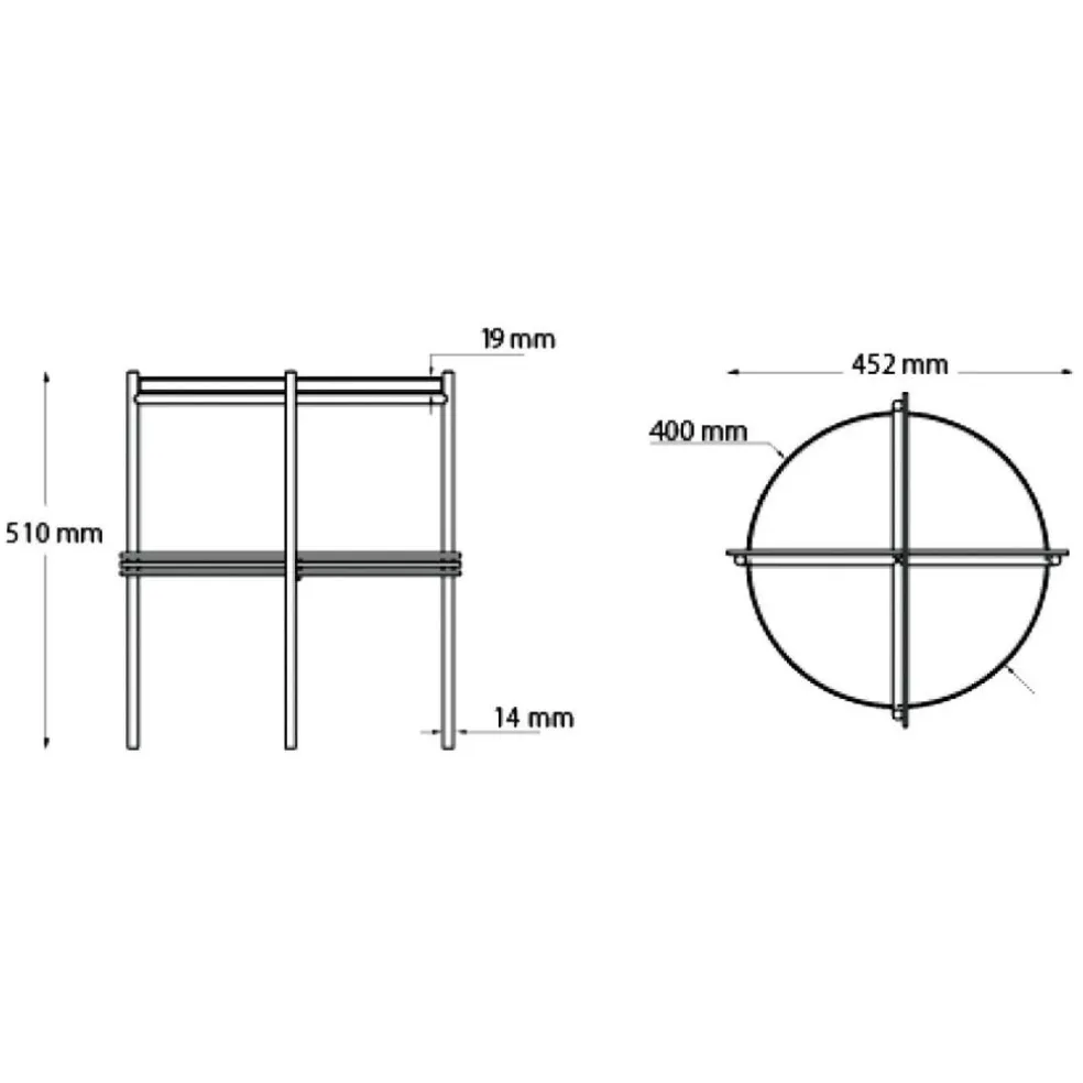 TS Beistelltisch Marmor Ø40cm