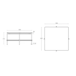 TS Beistelltisch 80x80cm