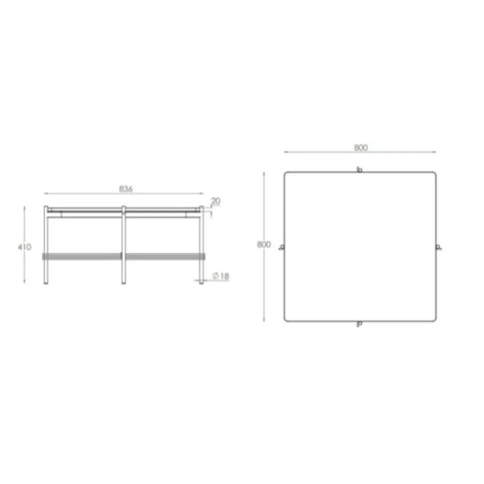 TS Beistelltisch 80x80cm
