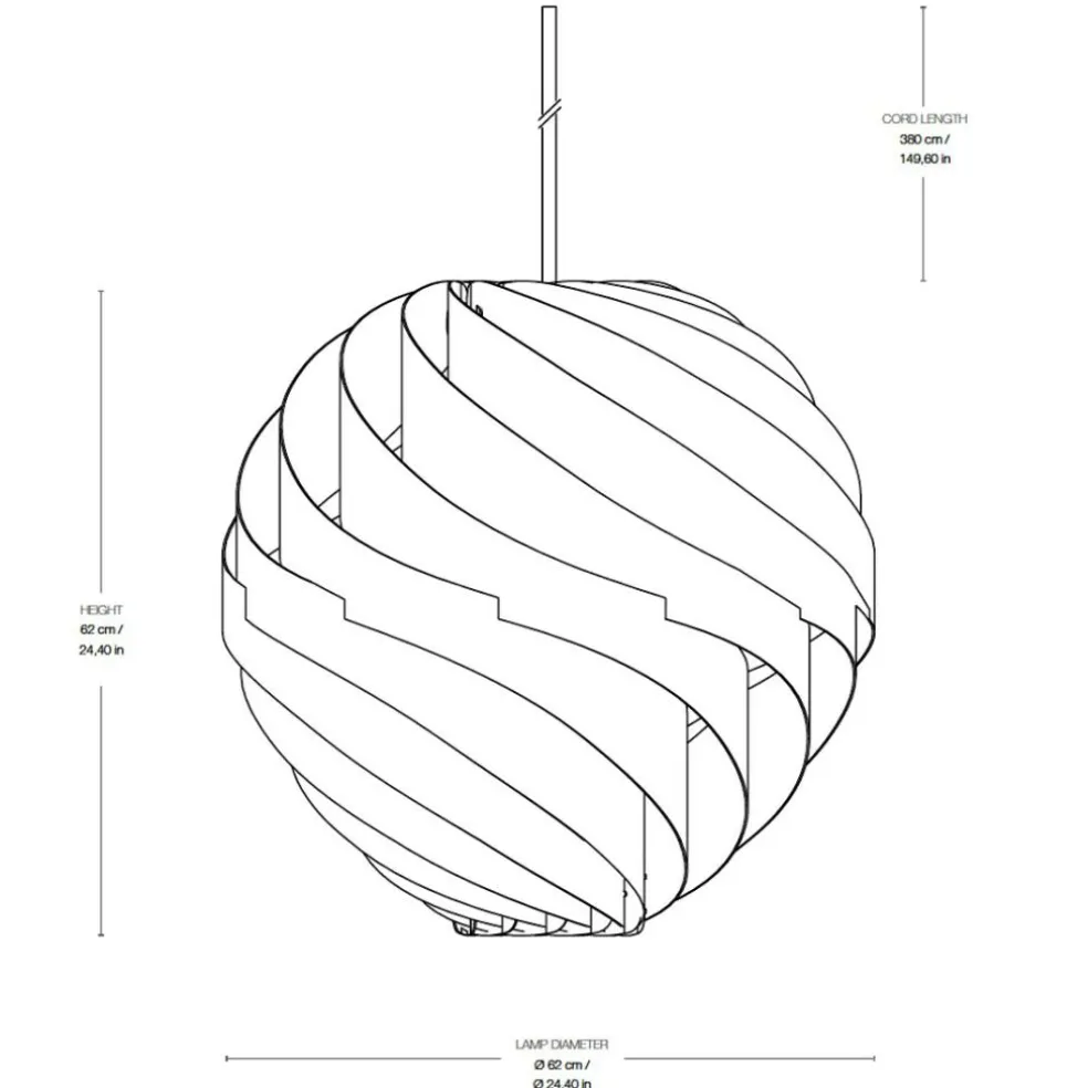 Turbo Pendelleuchte Ø62cm