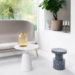 Turn Beistelltisch Marmor höhenverstellbar