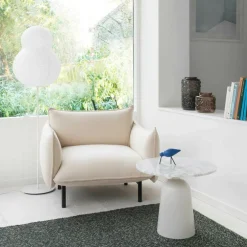 Turn Beistelltisch Marmor höhenverstellbar