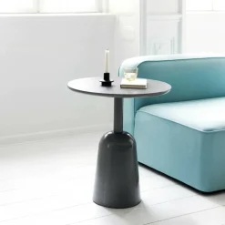 Turn Beistelltisch Marmor höhenverstellbar