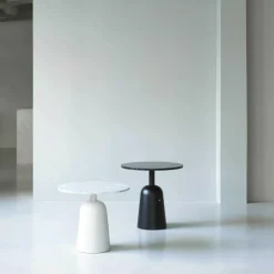 Turn Beistelltisch Marmor höhenverstellbar