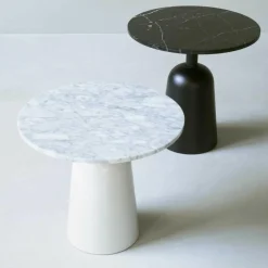 Turn Beistelltisch Marmor höhenverstellbar