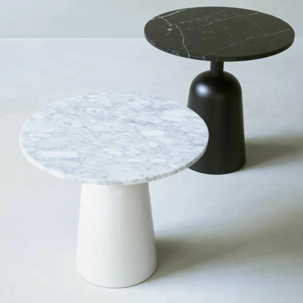 Turn Beistelltisch Marmor höhenverstellbar