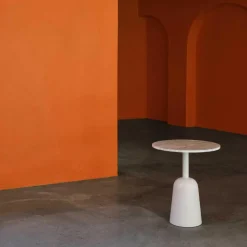 Turn Beistelltisch Marmor höhenverstellbar