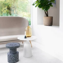 Turn Beistelltisch Marmor höhenverstellbar