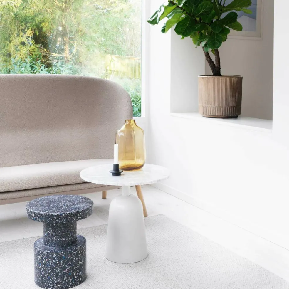 Turn Beistelltisch Marmor höhenverstellbar