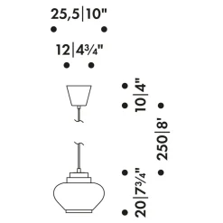Turnip A333 Pendelleuchte
