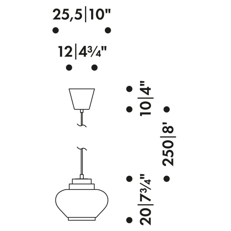 Turnip A333 Pendelleuchte