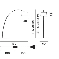 Twiggy LED Stehleuchte