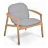 Twins Gartenloungestuhl Teak mit Sitz-/Rückenkissen