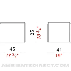 Ueno T50 Beistelltisch/Hocker Sitzfläche Eiche