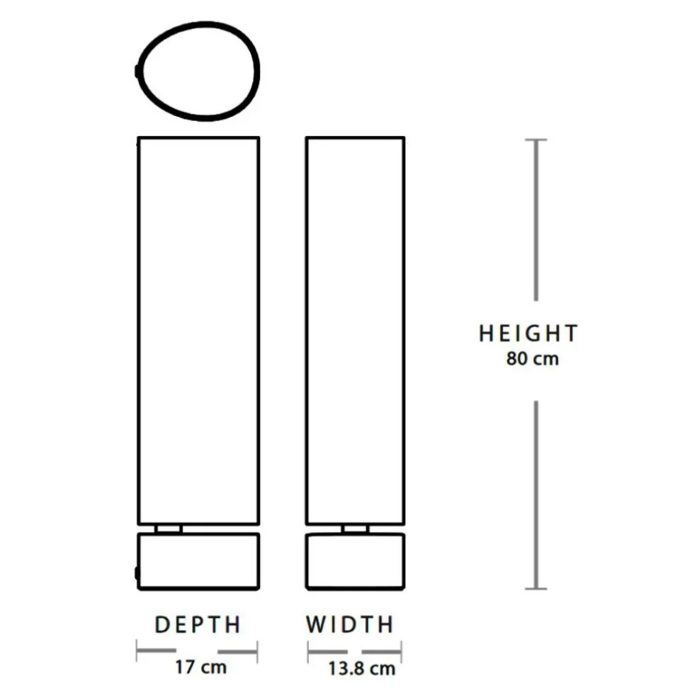 Unbound LED Stehleuchte H 80cm
