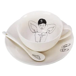 Undressed Tasse mit Untertasse 4er Set