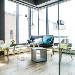 Visu Lounge Chair mit Holzgestell