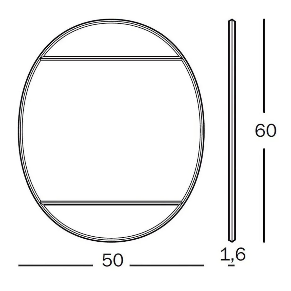 Vitrail Wandspiegel 50x60cm