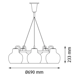 VL Ring Crown 5 Pendelleuchte