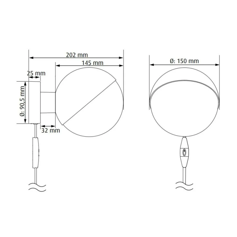 VL Studio 150 Wandleuchte