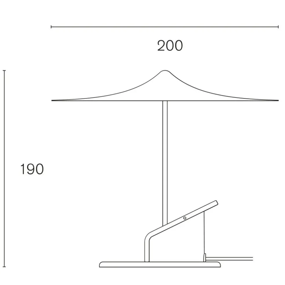 w153 Île LED Tisch-/Wandleuchte