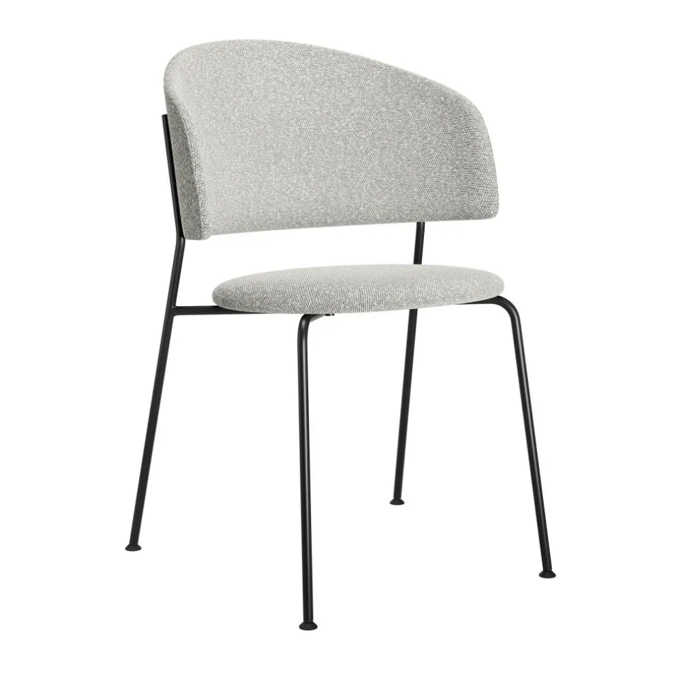 Wagner Dining Chair gepolstert Gestell schwarz