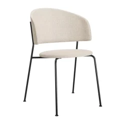 Wagner Dining Chair gepolstert Gestell schwarz