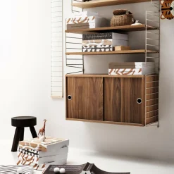 Wandregal mit Schrank 78x100x20cm