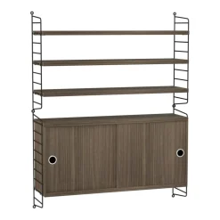 Wandregal mit Schrank 78x100x20cm