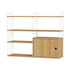 Wandregal mit Schrankelement 116x100x30cm