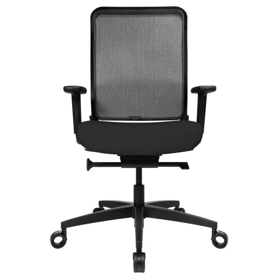 W1C Low Bürostuhl Rückenlehne Netz schwarz