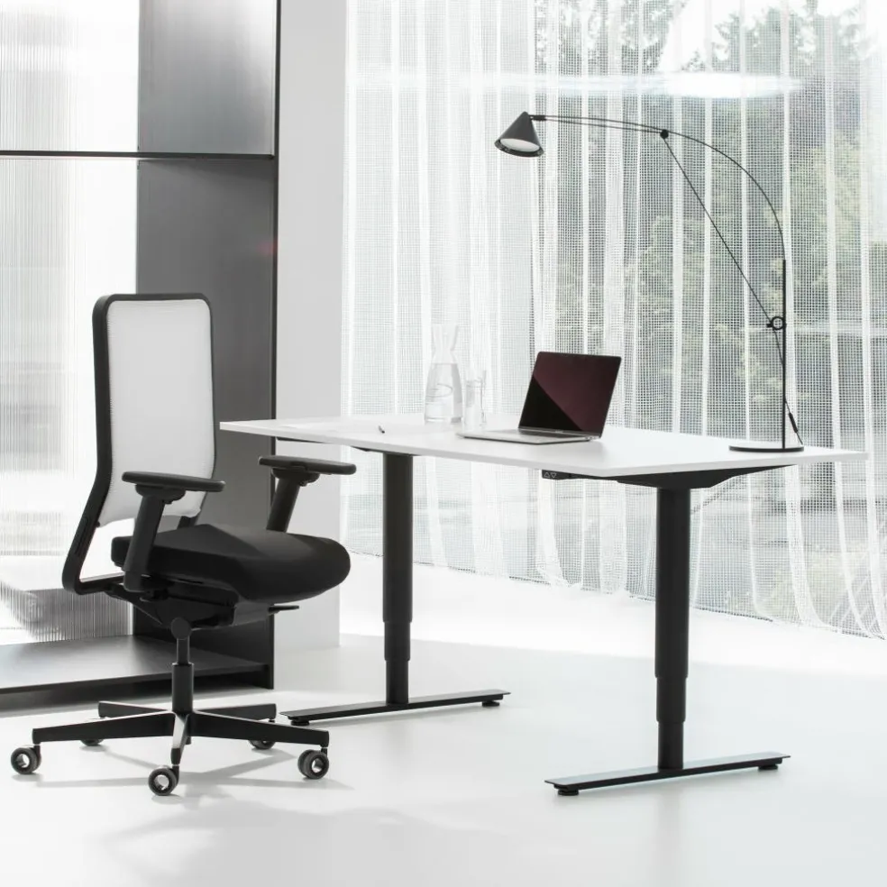 W1C Low Bürostuhl Rückenlehne Netz schwarz