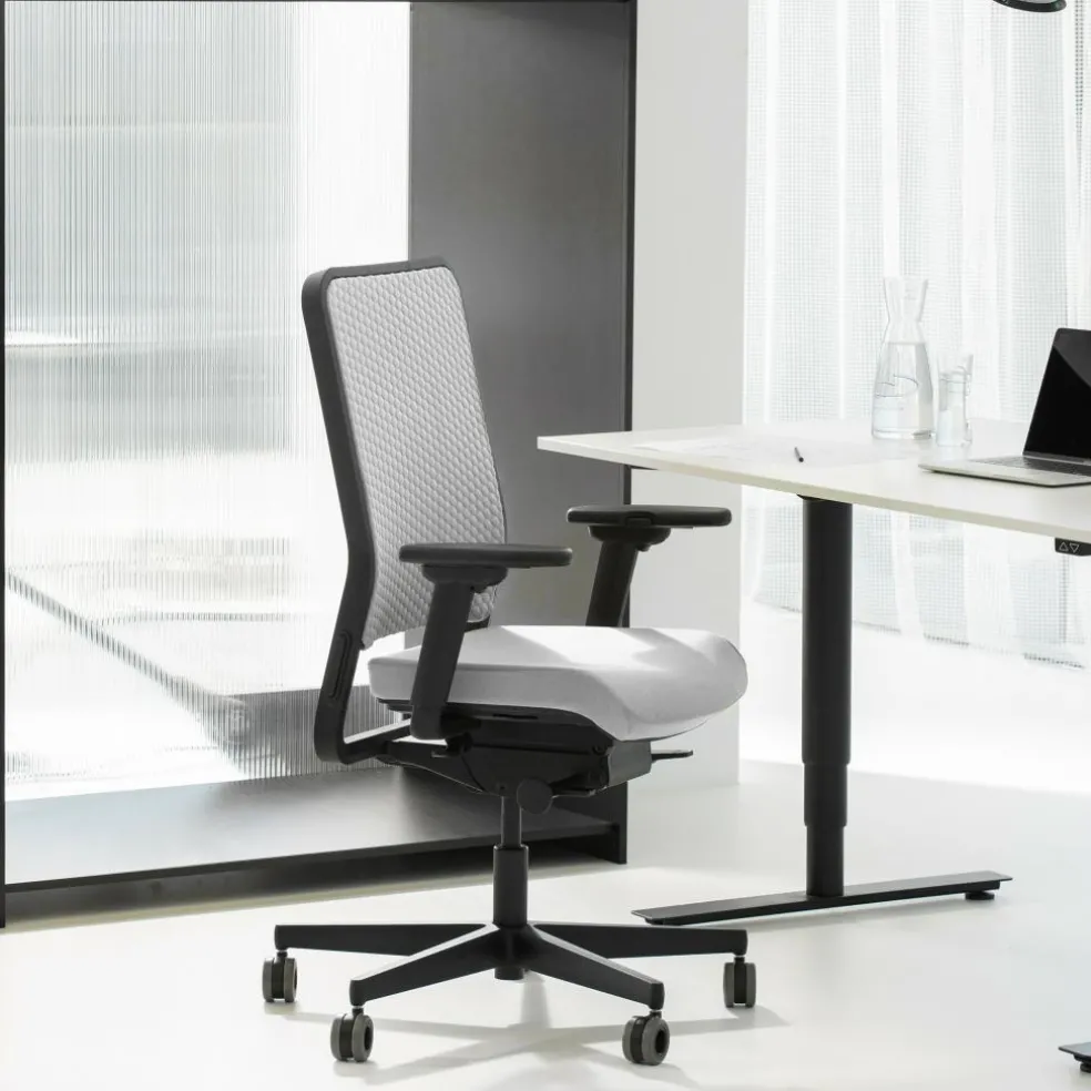 W1C Low Bürostuhl Rückenlehne Flachpolster