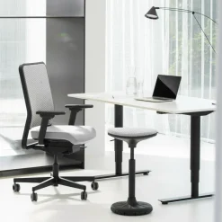 W1C Low Bürostuhl Rückenlehne Flachpolster