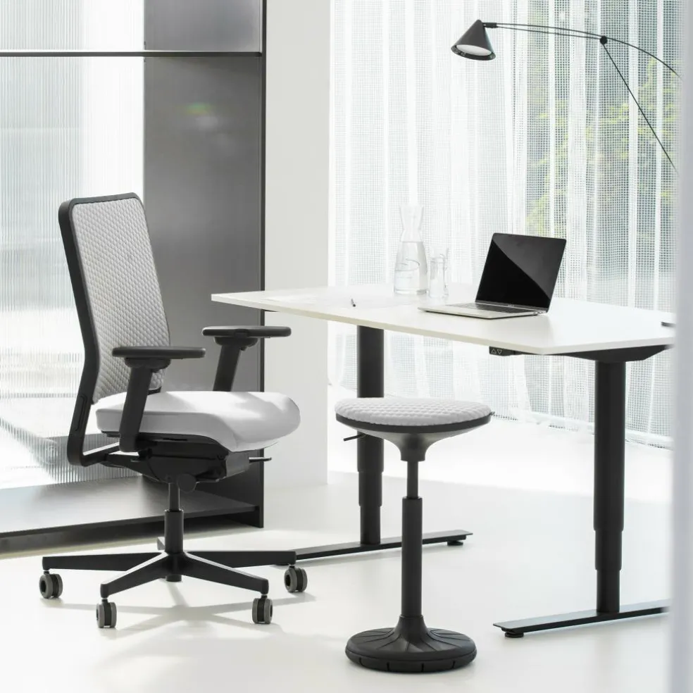 W1C Low Bürostuhl Rückenlehne Flachpolster