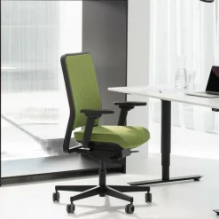 W1C Low Bürostuhl Rückenlehne Flachpolster