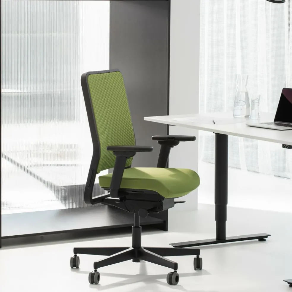 W1C Low Bürostuhl Rückenlehne Flachpolster