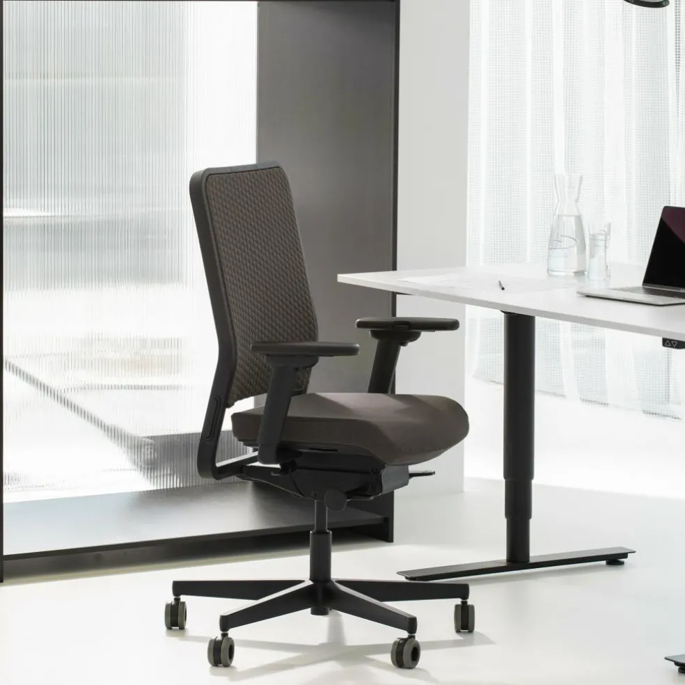 W1C Low Bürostuhl Rückenlehne Flachpolster