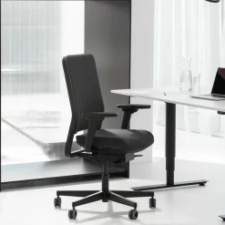 W1C Low Bürostuhl Rückenlehne Flachpolster