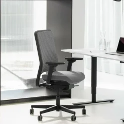 W1C Low Bürostuhl Rückenlehne Flachpolster