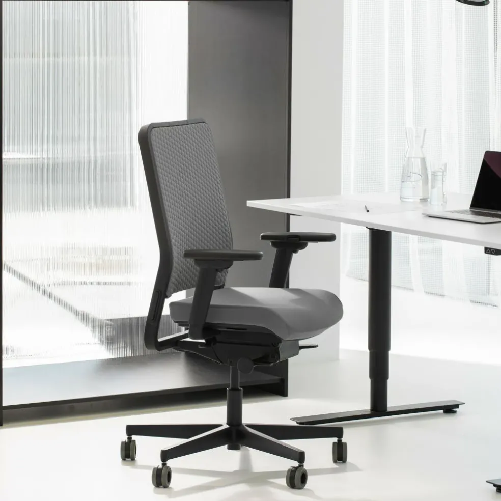 W1C Low Bürostuhl Rückenlehne Flachpolster