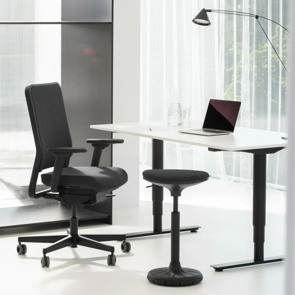 W1C Low Bürostuhl Rückenlehne Flachpolster