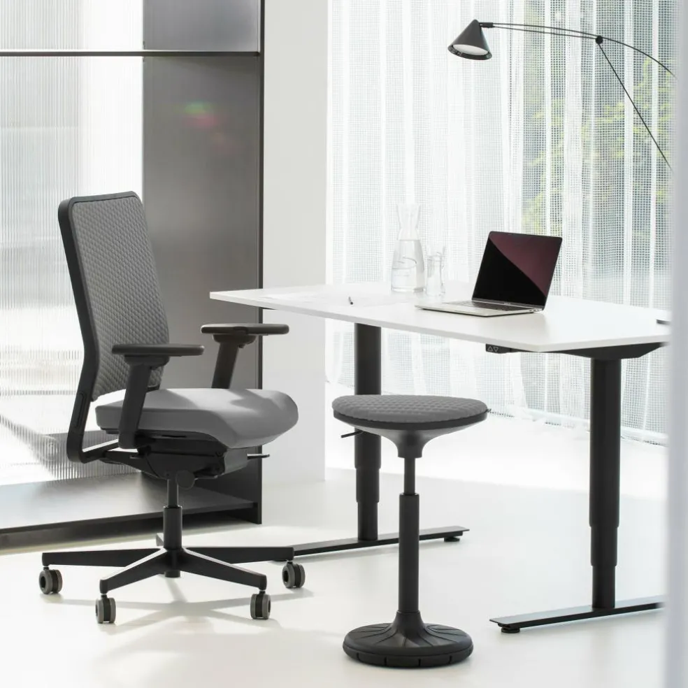 W1C Low Bürostuhl Rückenlehne Flachpolster