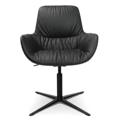 W-Club Sessel Leder Vierfußgestell