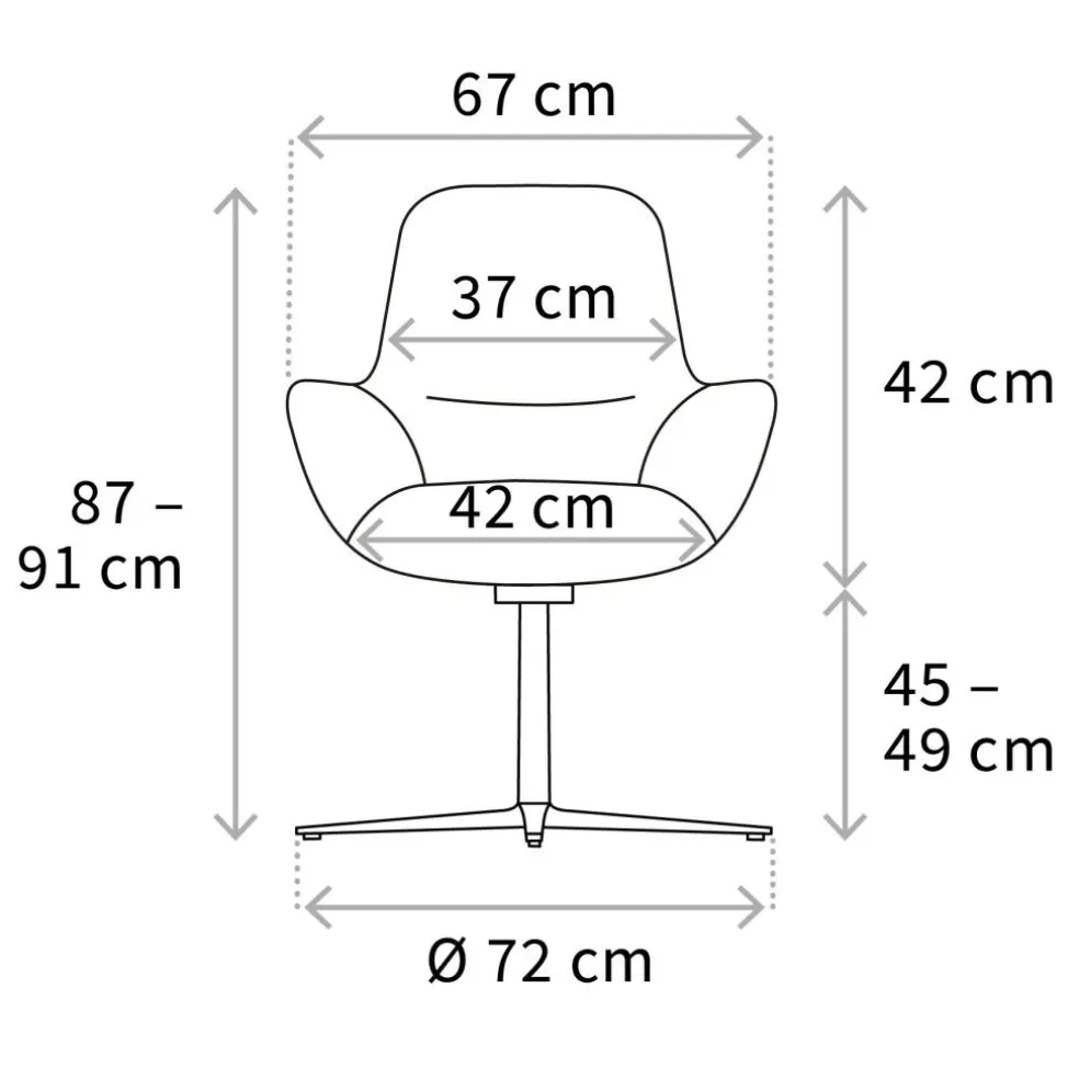W-Club Sessel Rollengestell
