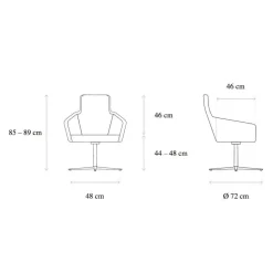 W-Cube 1 Loungesessel Leder