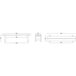Weekday Gartenbank 190cm